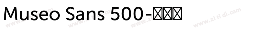 Museo Sans 500字体转换